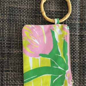 Lilly Pulitzer Pink and Green Pouch